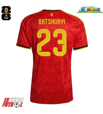 Bélgica Michy Batshuayi #23 Primera Equipación Mundial 2026 Manga Corta Bélgica Michy Batshuayi #23 Primera Equipación Mundial 2026 Manga Corta